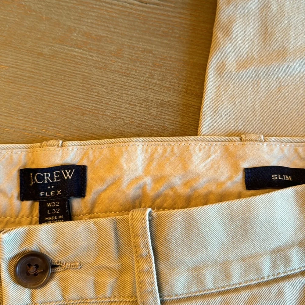 J Crew flex Men's Beige Chino Pants 32x32